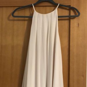 White Shiffon Shift Dress